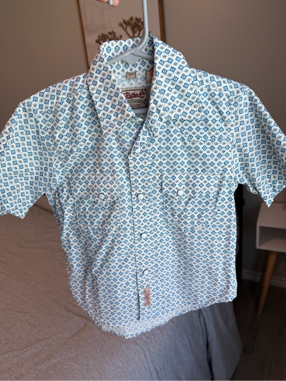 Rafter C button down western boys pearl snap shirt - Picture 4 of 4